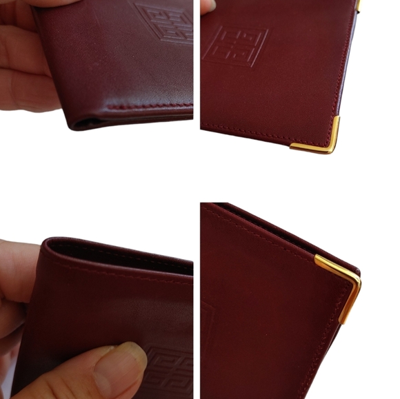 Vintage Givenchy Bordeaux Smooth Leather Bi-Fold Wallet - Picture 12 of 16